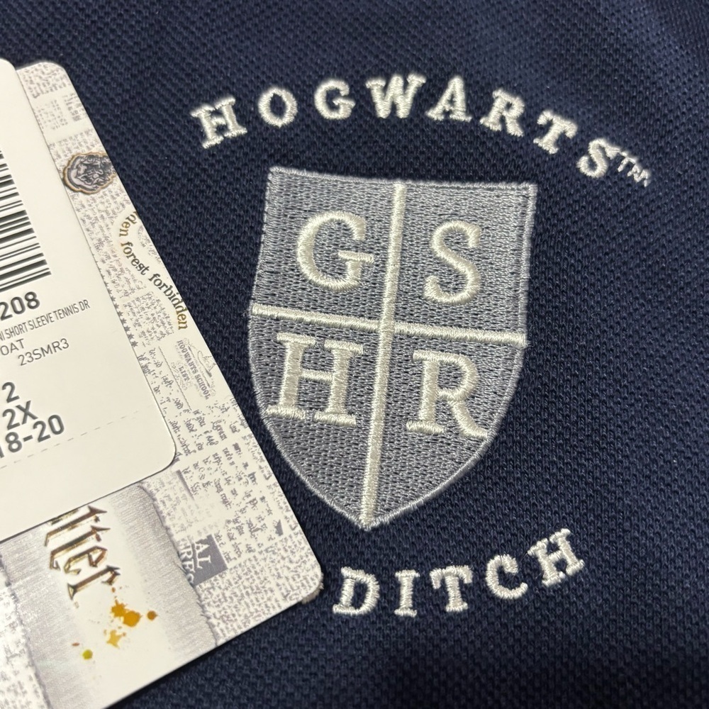 Harry Potter Quidditch Polo Dress size 2X (18/20) - Picture 5 of 11